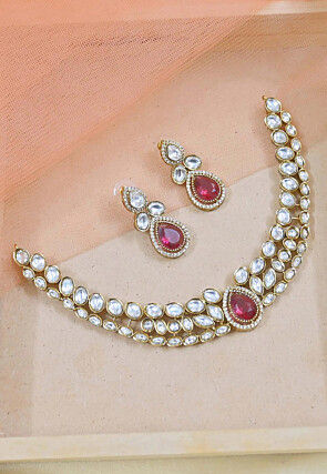 Kundan Choker Necklace Set