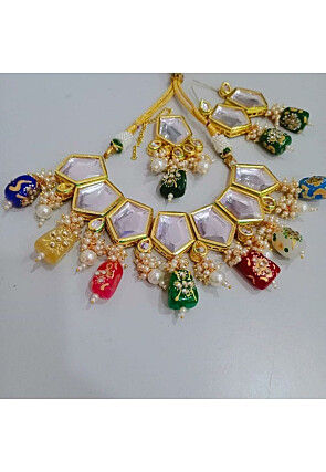 Kundan Choker Necklace Set