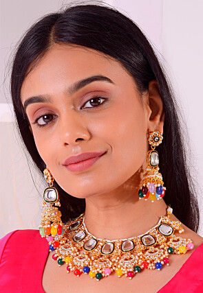 Kundan Choker Necklace Set