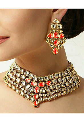 Kundan Choker Necklace Set