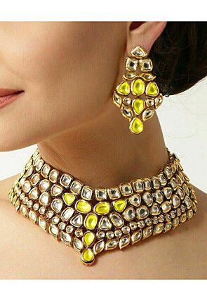 Kundan Choker Necklace Set