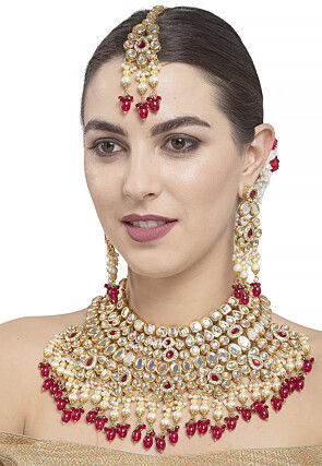 Kundan Choker Necklace Set