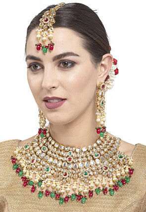 Kundan Choker Necklace Set