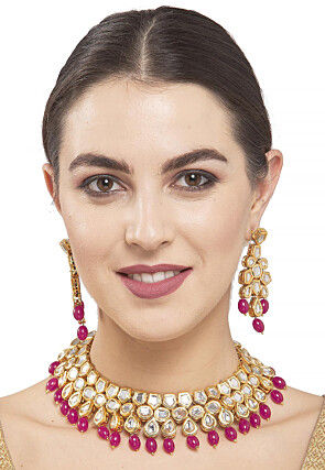 Kundan Choker Necklace Set