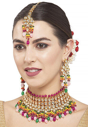 Kundan Choker Necklace Set