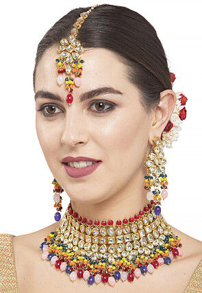 Kundan Choker Necklace Set