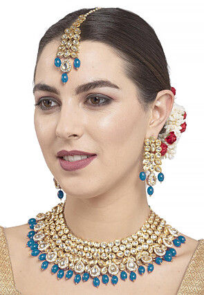 Kundan Choker Necklace Set