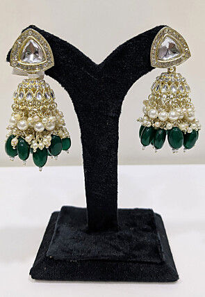 Kundan Jhumka Style Earrings