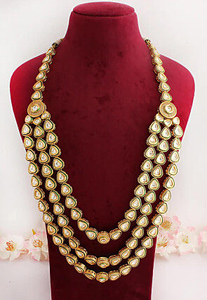 Kundan Long Layered Necklace