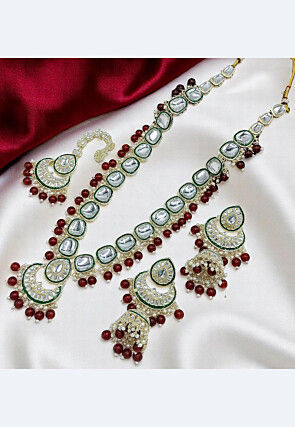 Kundan Long Necklace Set