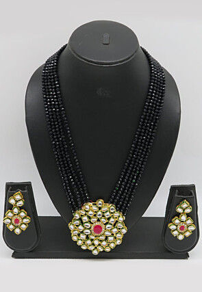 Kundan Long Necklace Set
