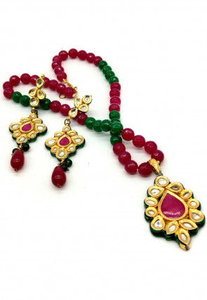 Kundan Meenakari Necklace Set