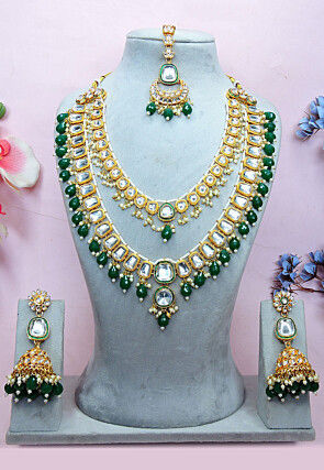 Kundan Multichain Necklace Set