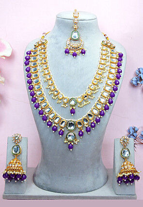 Kundan Multichain Necklace Set