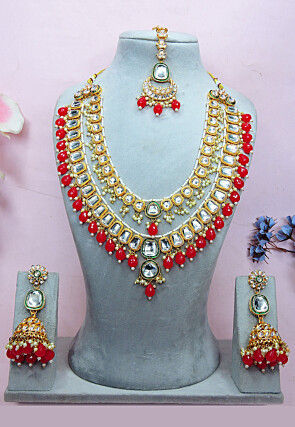 Kundan Multichain Necklace Set