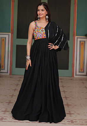 Black Gowns Indo Western Dresses Buy Indo Western Outfits for Women Online Utsav Fashion