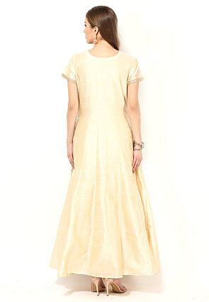 Abaya Stylized Embroidered suit In Cream