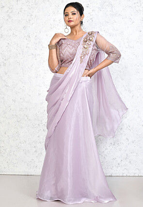 indian Designer Wedding Party Wear Bandhe Georgette Pink Lehenga Saree  Blouse | eBay