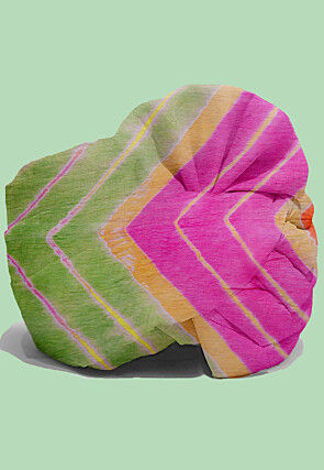 Leheriya Chiffon Kids Turban in Multicolor
