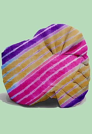 Leheriya Chiffon Kids Turban in Multicolor