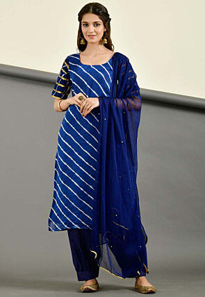 Royal blue store punjabi salwar suit