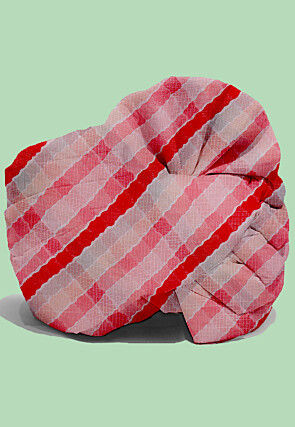 Leheriya Kota Silk Kids Turban in Shaded Red