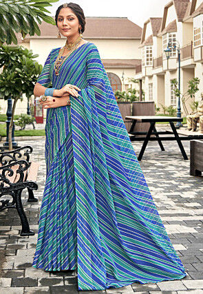 Buy Rama Green Sarees for Women by Rekha Maniyar Online | Ajio.com