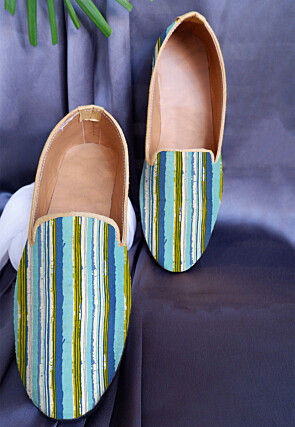 Leheriya Printed Cotton Loafer in Multicolor