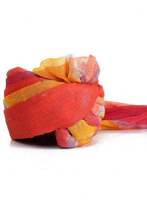 Leheriya Printed Cotton Turban in Multicolor