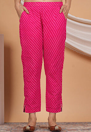 Pink - Pants & Trousers - Indo-Western Dresses: Buy Indo-Western