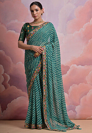 Buy New Leheriya Saree Online - Pure Chiffon Leheriya Saree With Border –  tagged 