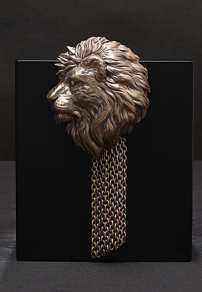 Lion Metallic Brooch