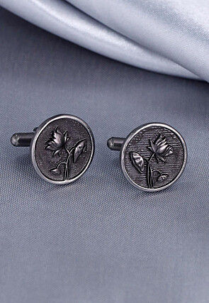 Lotus Magic Metallic Cufflink Pair
