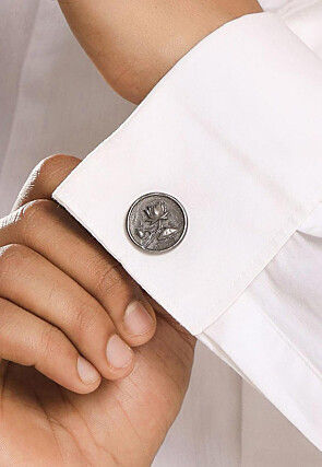 Lotus Magic Metallic Cufflink Pair