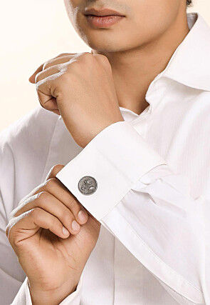 Lotus Magic Metallic Cufflink Pair