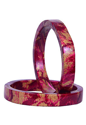 Marble Printed Bangle Pair