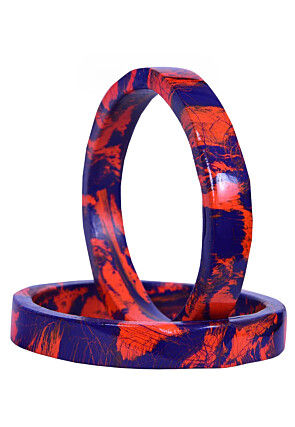 Marble Printed Bangle Pair