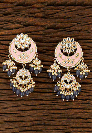 Meenakari Chandbali Earrings