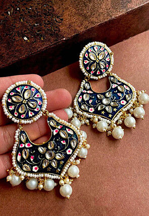 Meenakari Chandbali Earrings