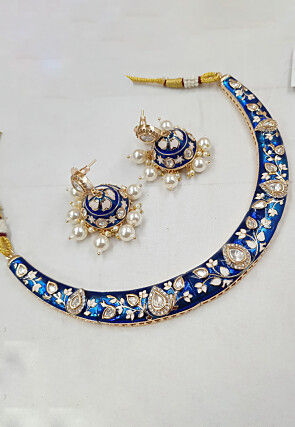 Meenakari Choker Necklace Set