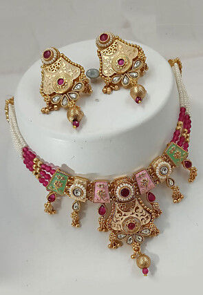 Meenakari Choker Necklace Set
