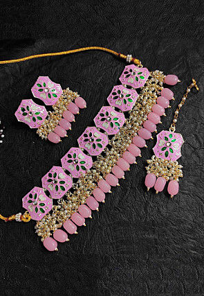 Meenakari Choker Necklace Set