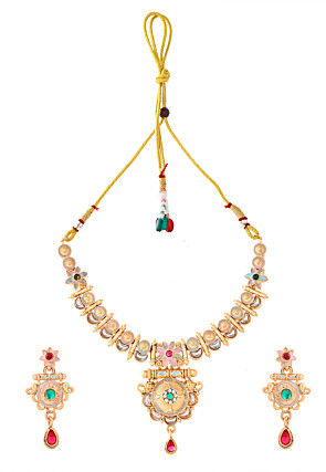 Meenakari Choker Necklace Set
