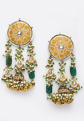 Meenakari Jhumka Style Earrings
