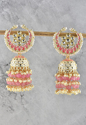 Meenakari Jhumka Style Earrings
