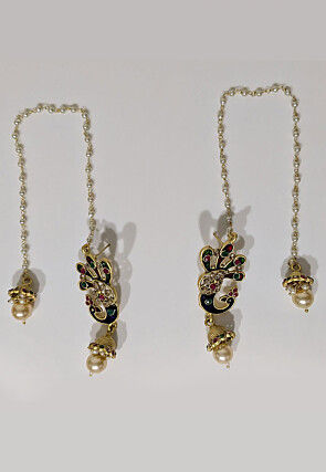 Meenakari Jhumka Style Earrings