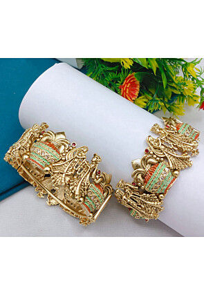 Meenakari Openable Bangle Pair