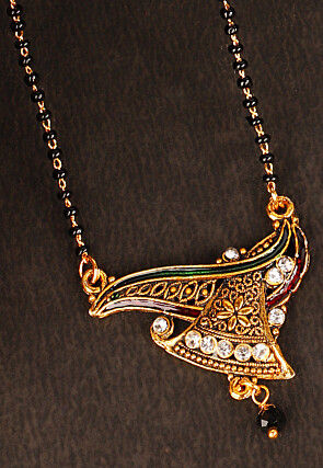 Meenakari Oxidised Mangalsutra