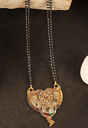 Meenakari Oxidised Mangalsutra