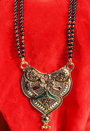 Meenakari Oxidised Mangalsutra